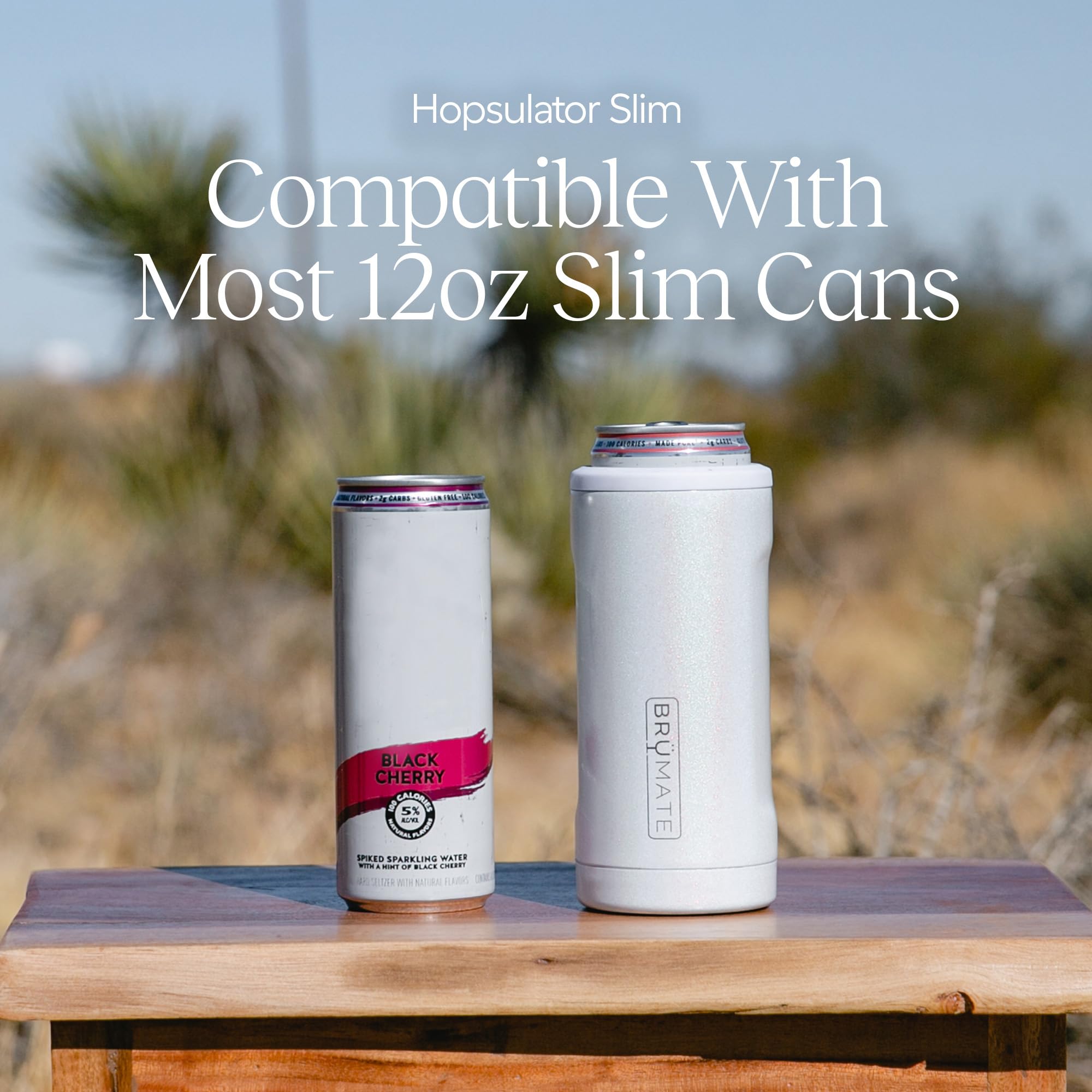 BrüMate Hopsulator Slim Push-Lock gasket secures the can for easy sipping.