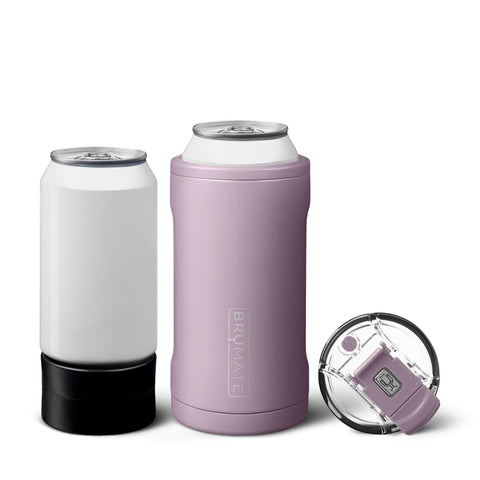 BrüMate Hopsulator Trio 3-in-1 cooler in use keeps a 16oz can ice cold