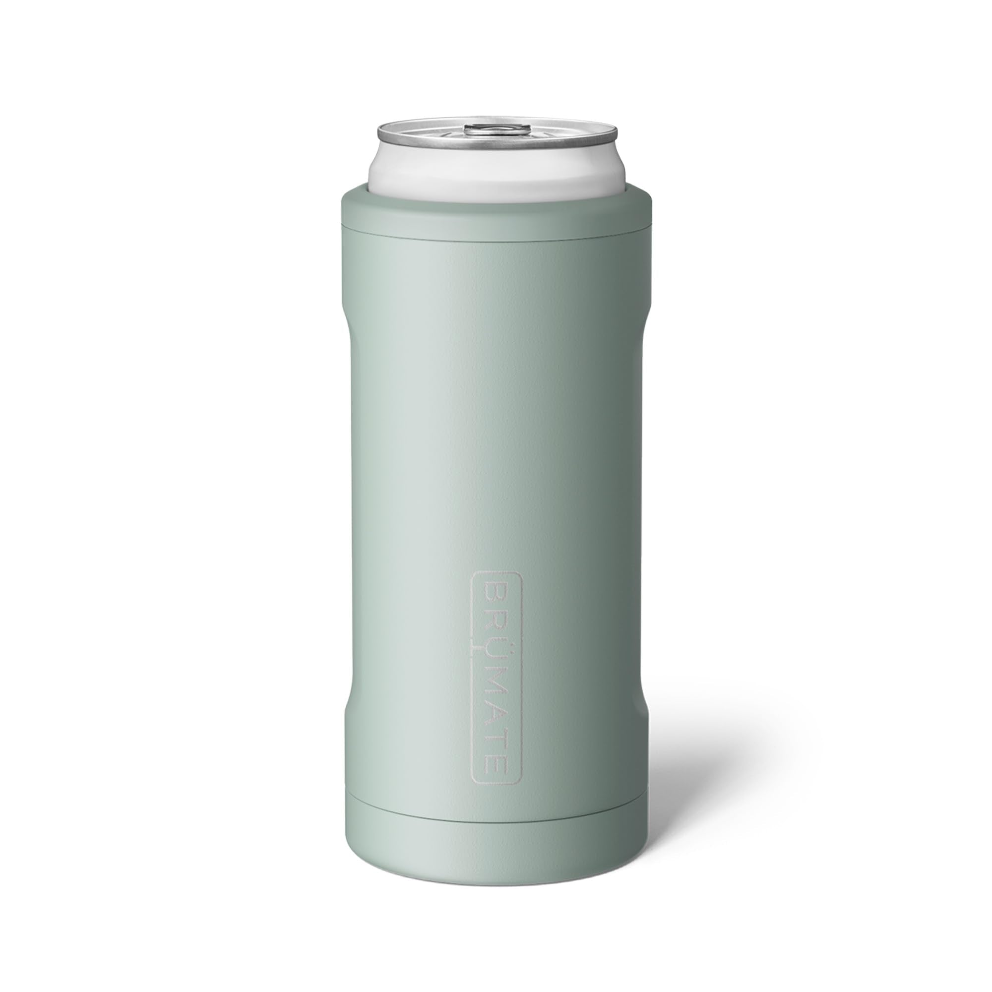 BrüMate Hopsulator Slim securing a 12oz slim can for icy cold sipping
