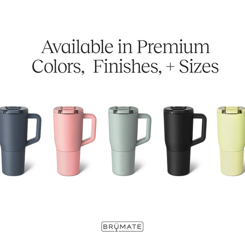 BrüMate Müv 25oz MagFlip closure keeps drinks secure and easy to open.