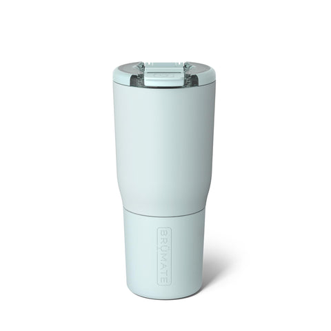 BrüMate Nav 25oz BevLock lid showing leakproof travel design.