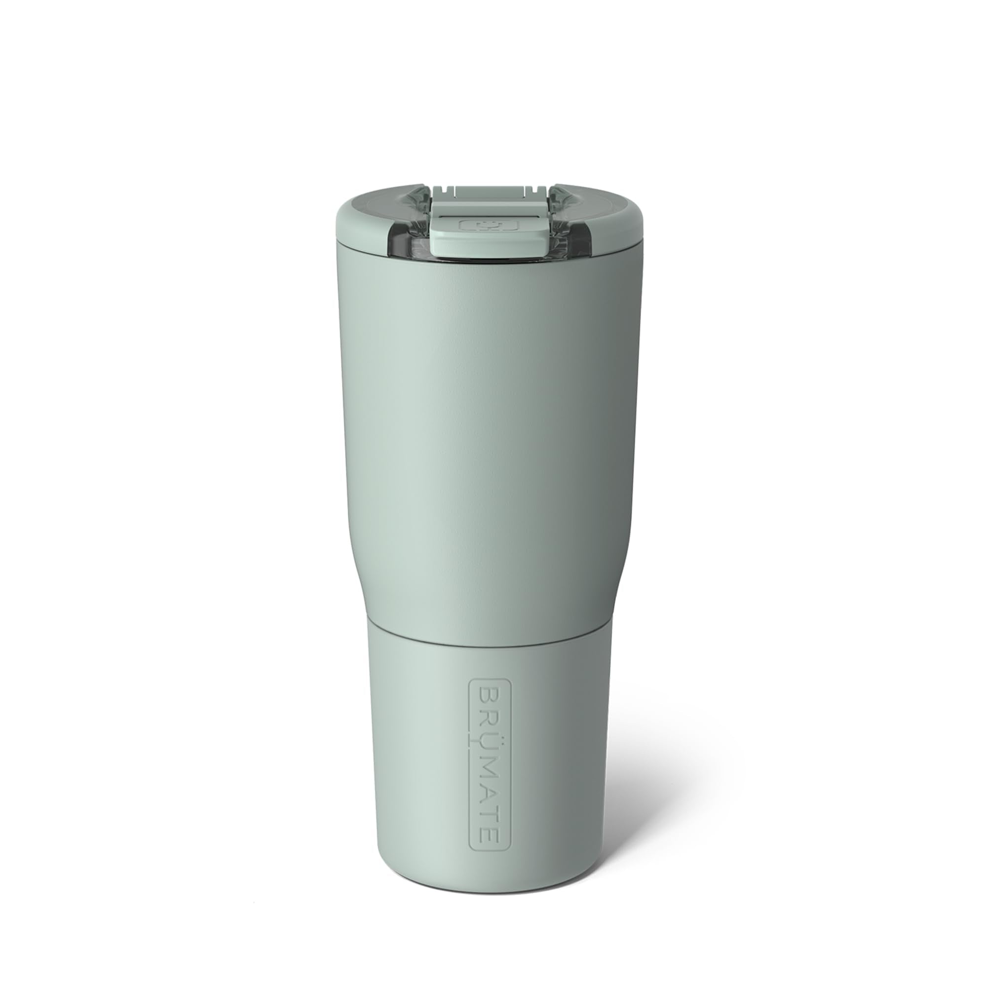 BrüMate Nav 25oz leakproof travel tumbler with sage lid for on-the-go hydration.