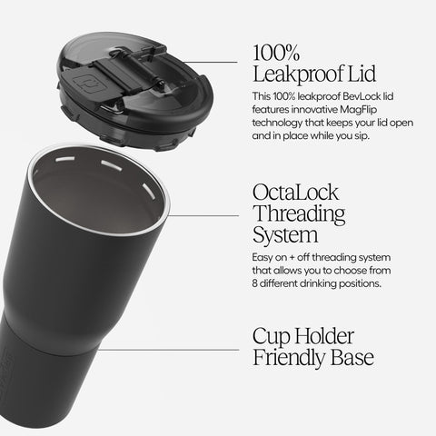 BrüMate Nav insulated stainless steel keeps beverages at temp