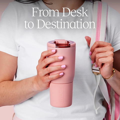 BrüMate Nav non-slip base prevents desk spills and slips