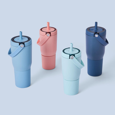Travel-friendly design fits cup holders and bags with ease.