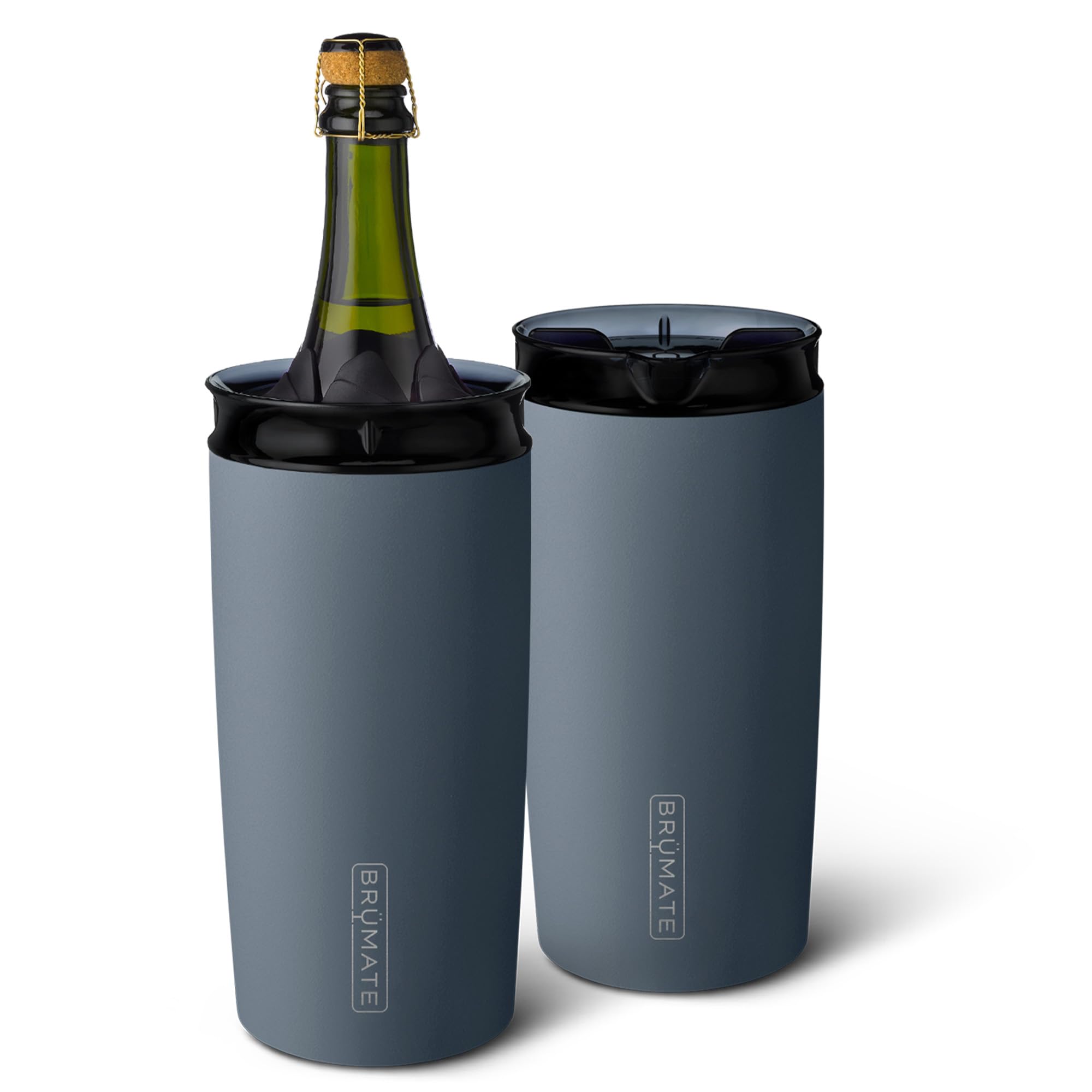 Brumate Togosa wine chiller bucket in Nightfall Blue showing cool-touch finish and style.