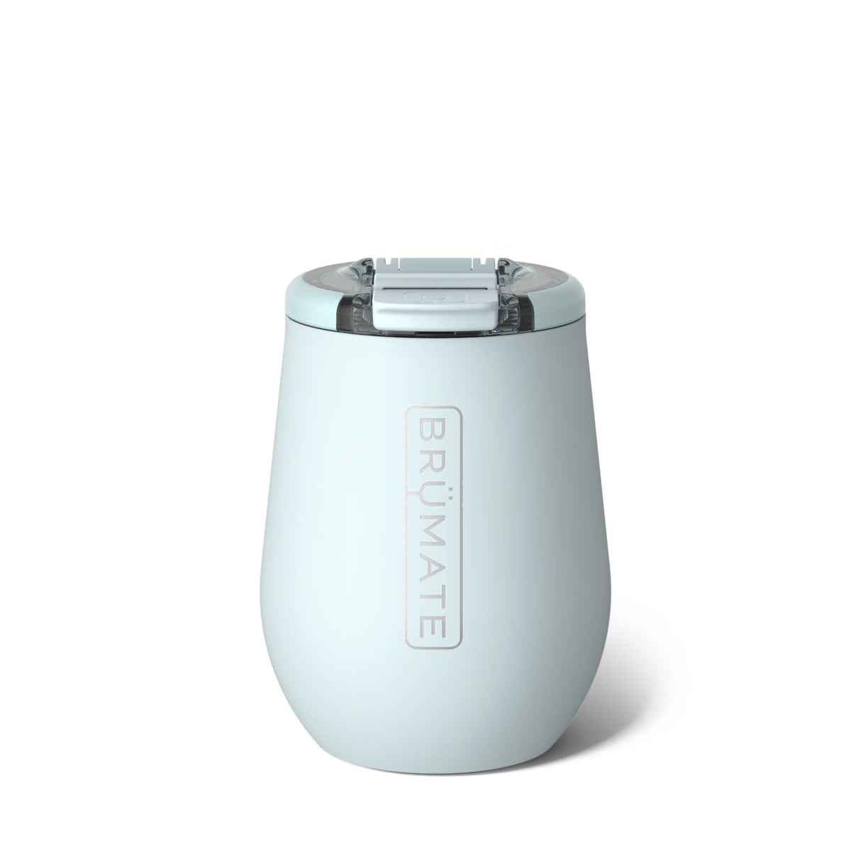 BrüMate Uncork'd 14oz locking lid demonstrates secure seal for travel