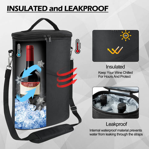 Bruwaa padded divider keeps bottles separated and protected during transport.