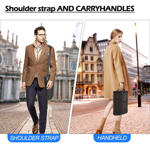Bruwaa reinforced-handles-shoulder-strap enable comfortable carrying.