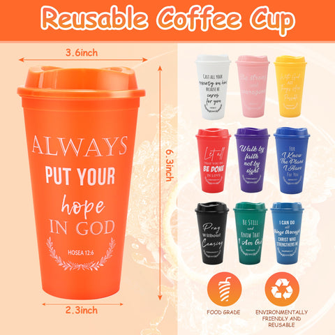 Brvcdh leak proof lid fits 16oz Christian cup for travel