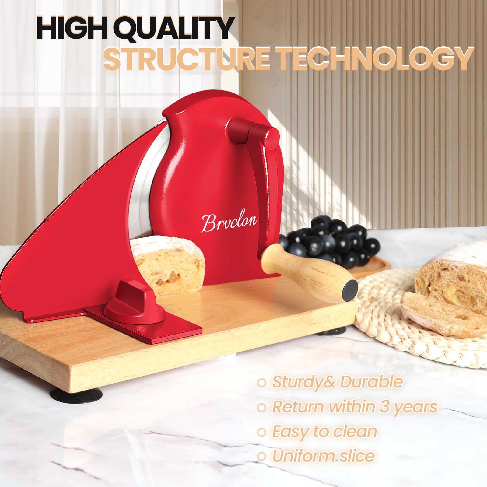Brvclon gift-ready bread slicer appeals as a baking gift for enthusiasts
