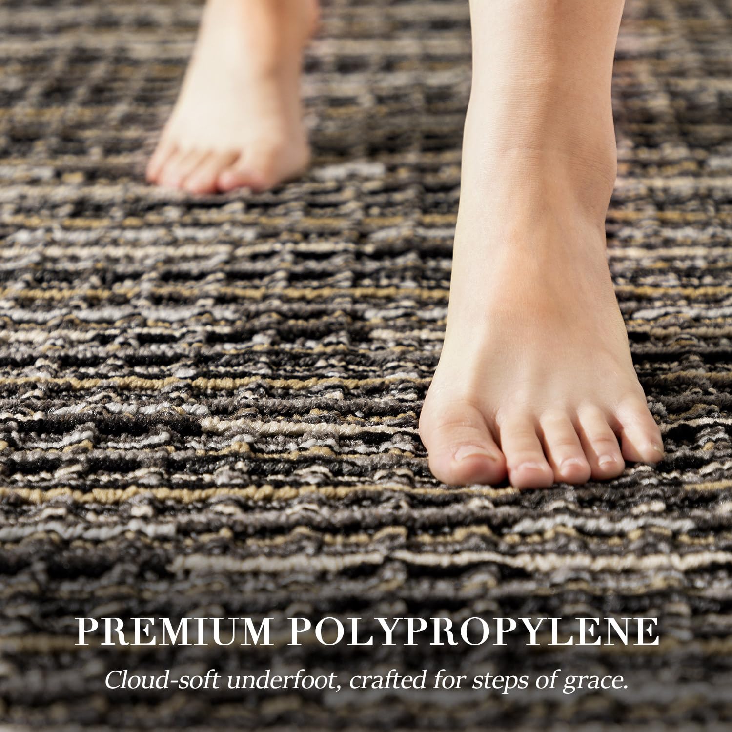 BSICPRO rug set2 nonslip-back grips tile and wood floors securely.