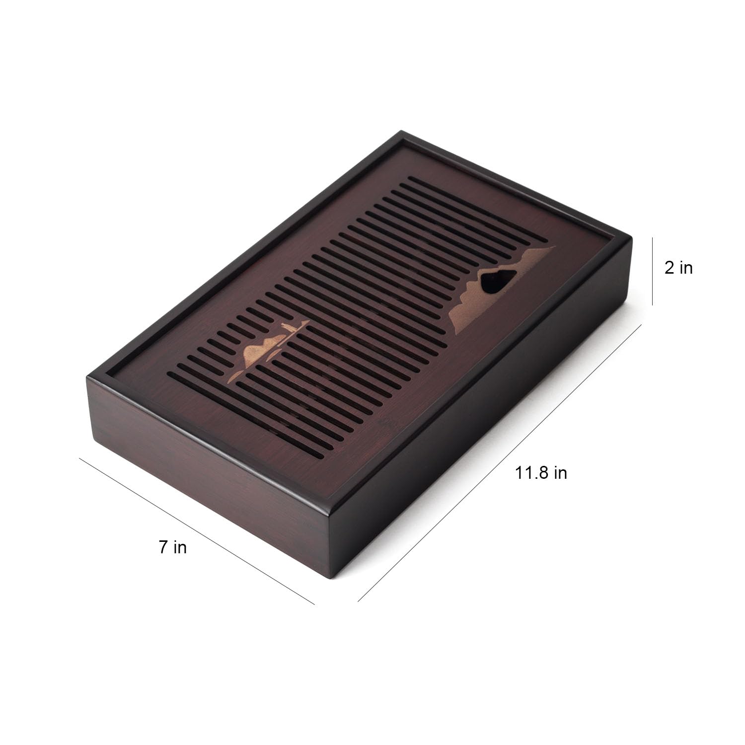 Bsigo Bamboo Tea Tray versatile for kitchen, dining, hotel, and outdoor tea moments.