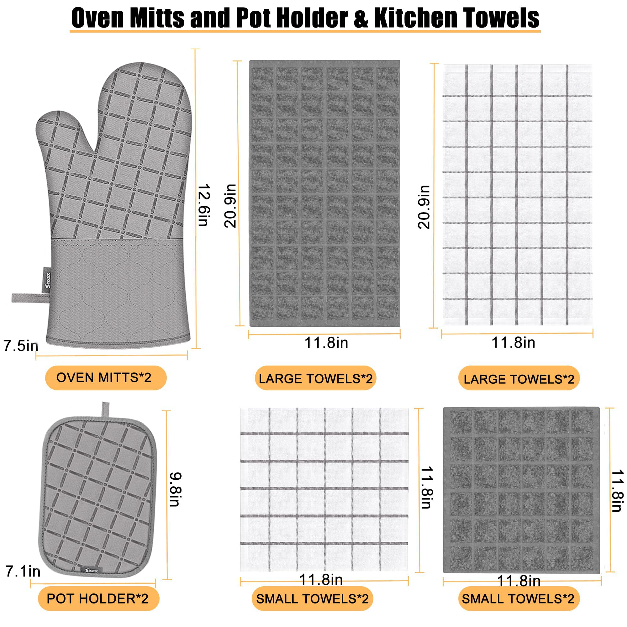 BSKSSK non-slip silicone surface provides a secure grip on pots and pans.