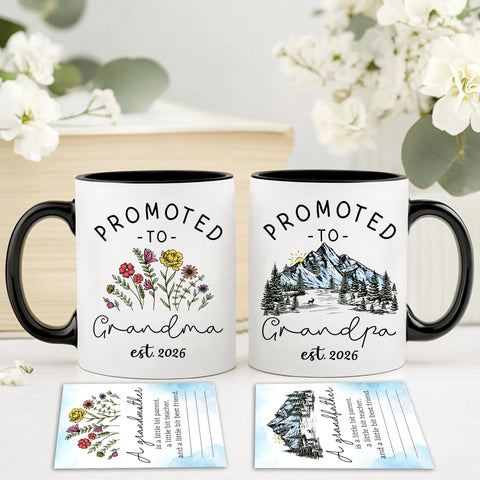 BSQUIELE grandparents-to-be-mug-set warms hearts and marks a milestone