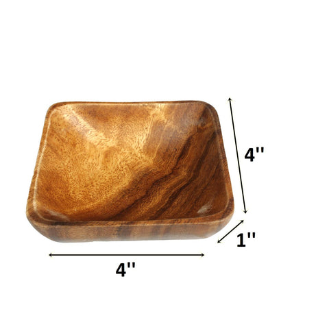 BSRN Acacia bowls highlight natural wood grain for nuts and fruit at gatherings