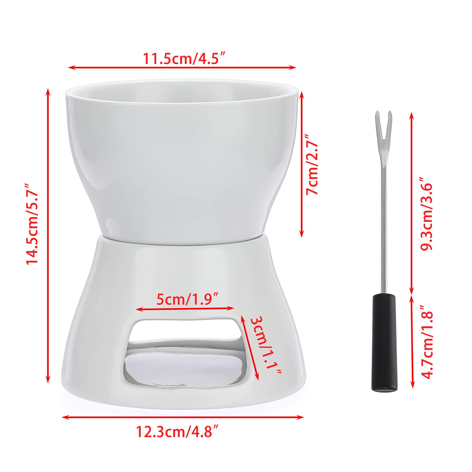 BSTKEY ceramic butter warmer cups for melted ingredients at your table