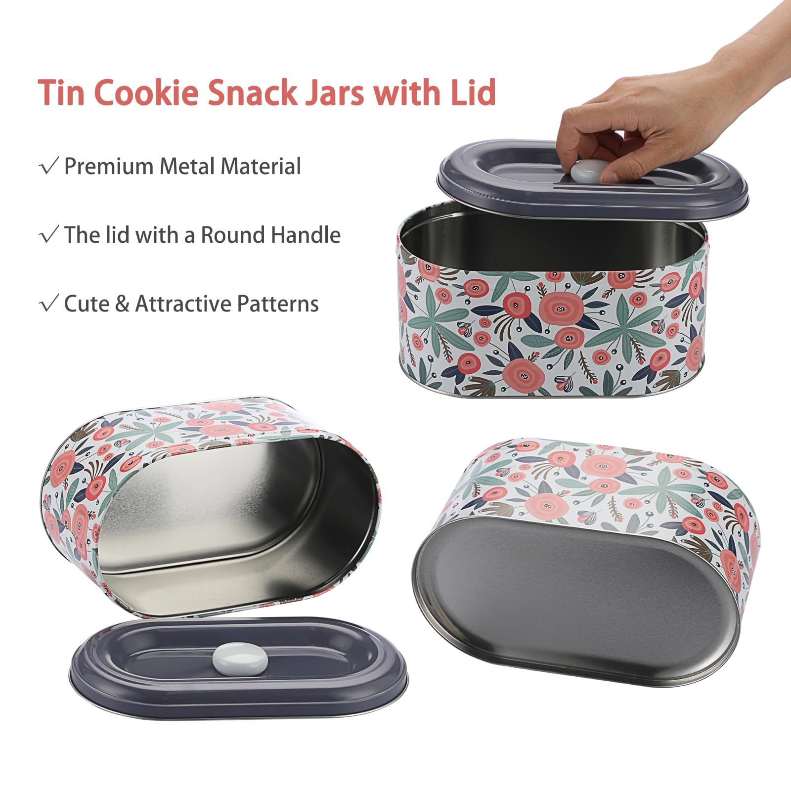 BSTKEY large and small jars on countertop for organized baking supplies.