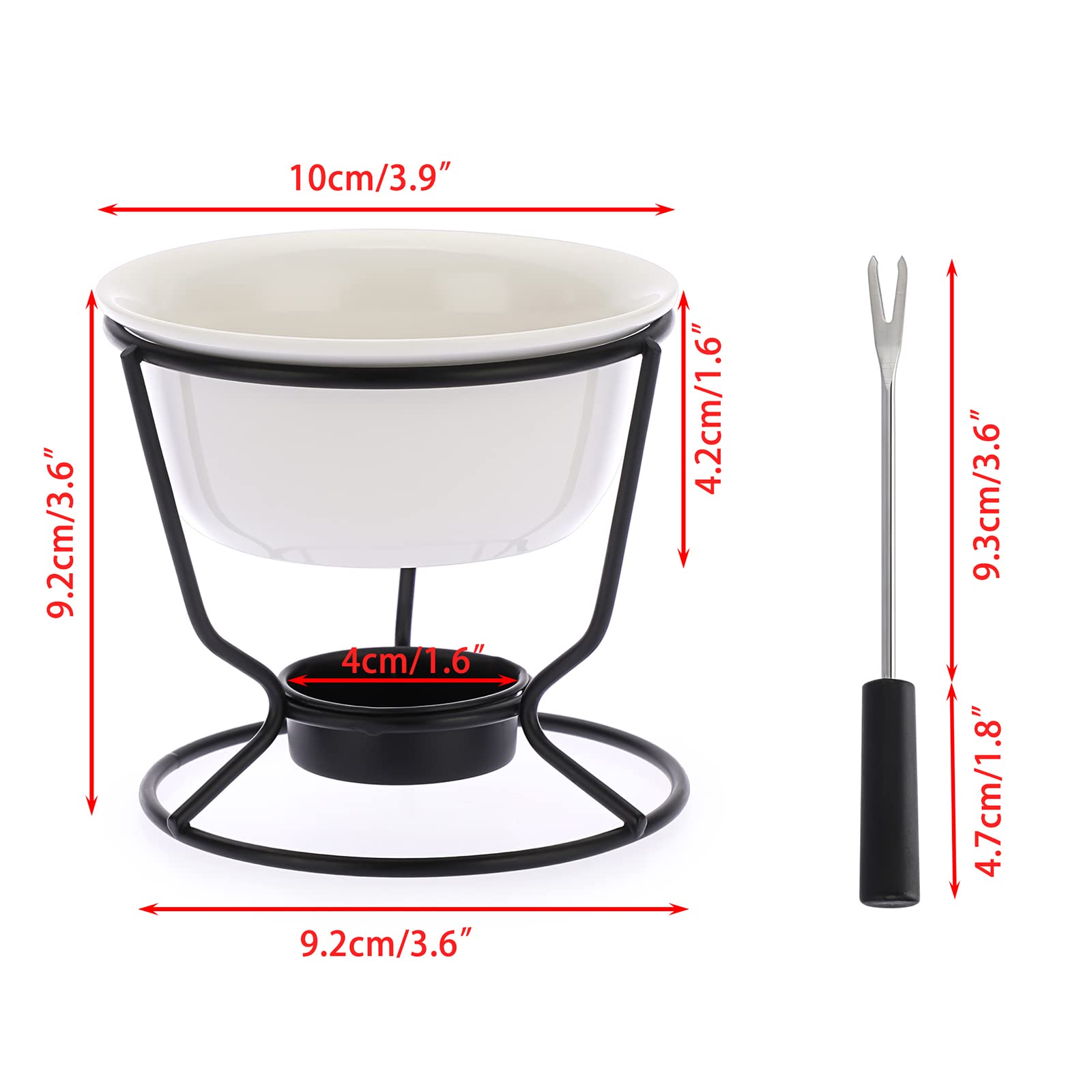 BSTKEY metal fondue base provides stable support for dipping