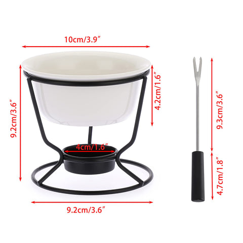 BSTKEY metal fondue base provides stable support for dipping