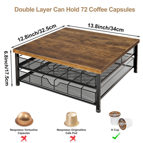 72-capacity K cups fit neatly in the BSTSLL drawer.