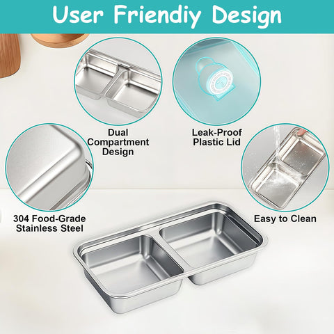 BSTUR 304 stainless steel construction for durable, odor-free storage