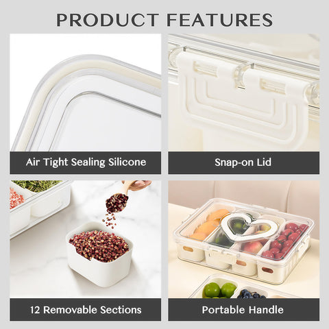 BSTUR Snackle Box crystal-clear lid shows contents at a glance