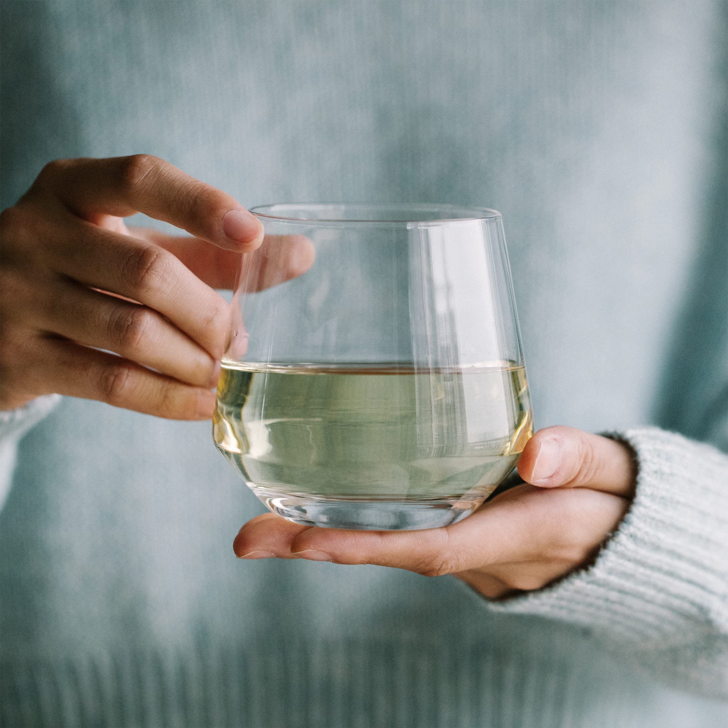 BTaT stemless wine glass 12 oz dishwasher-safe for effortless cleanup.
