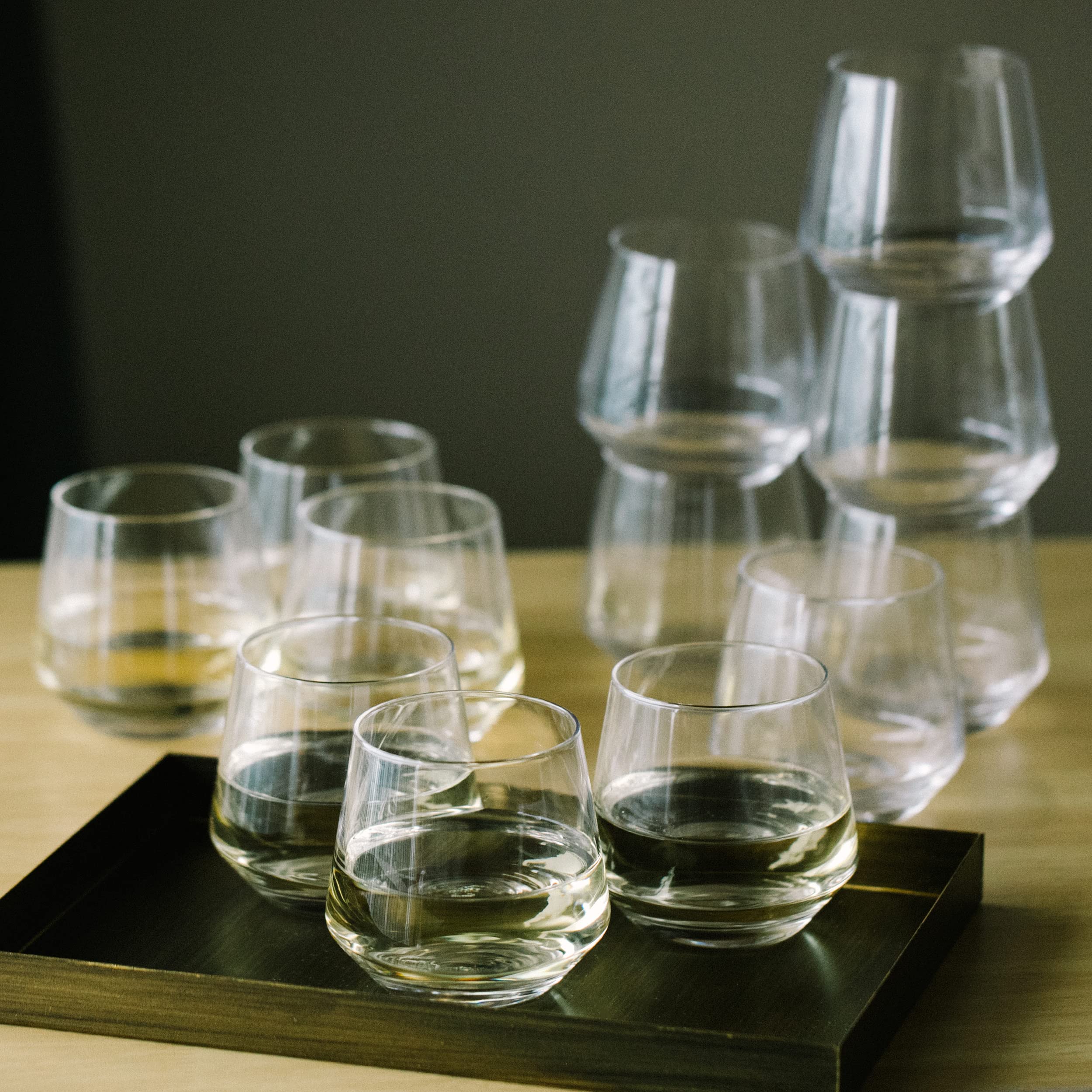BTaT stemless wine glass 12 oz gift-ready packaging for celebrations.