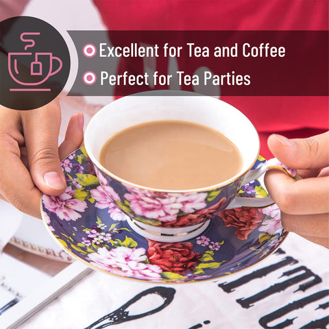 Assorted colors help coordinate with tea rituals