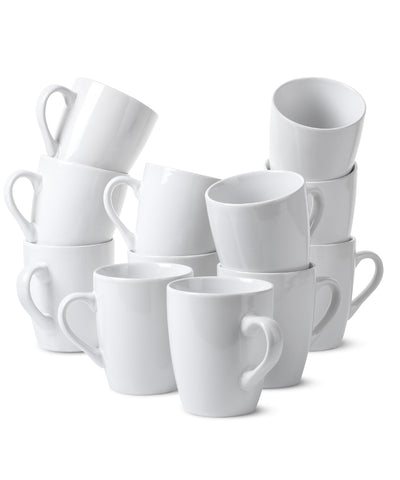 BTaT White coffee mugs 12oz set ideal for daily coffee or tea