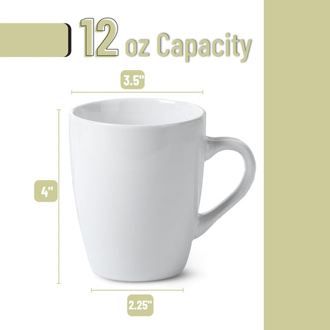 BTaT white mugs in a dining setting