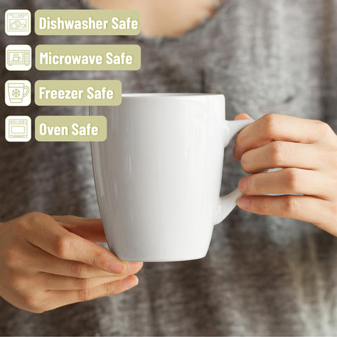 BTaT white mugs shown as microwave and dishwasher safe