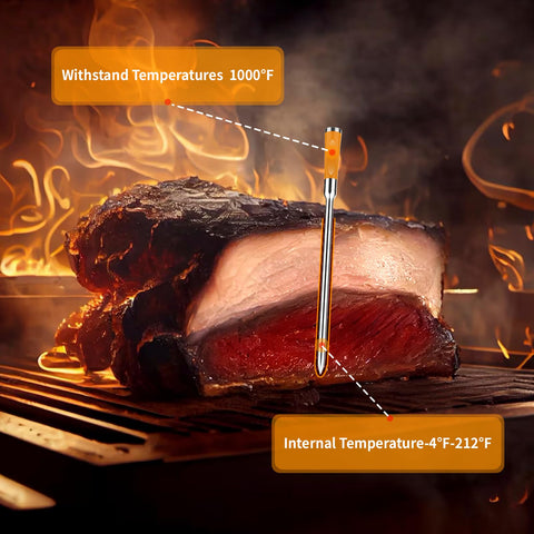 Btclink pre-set meat modes guide doneness for steak and more.