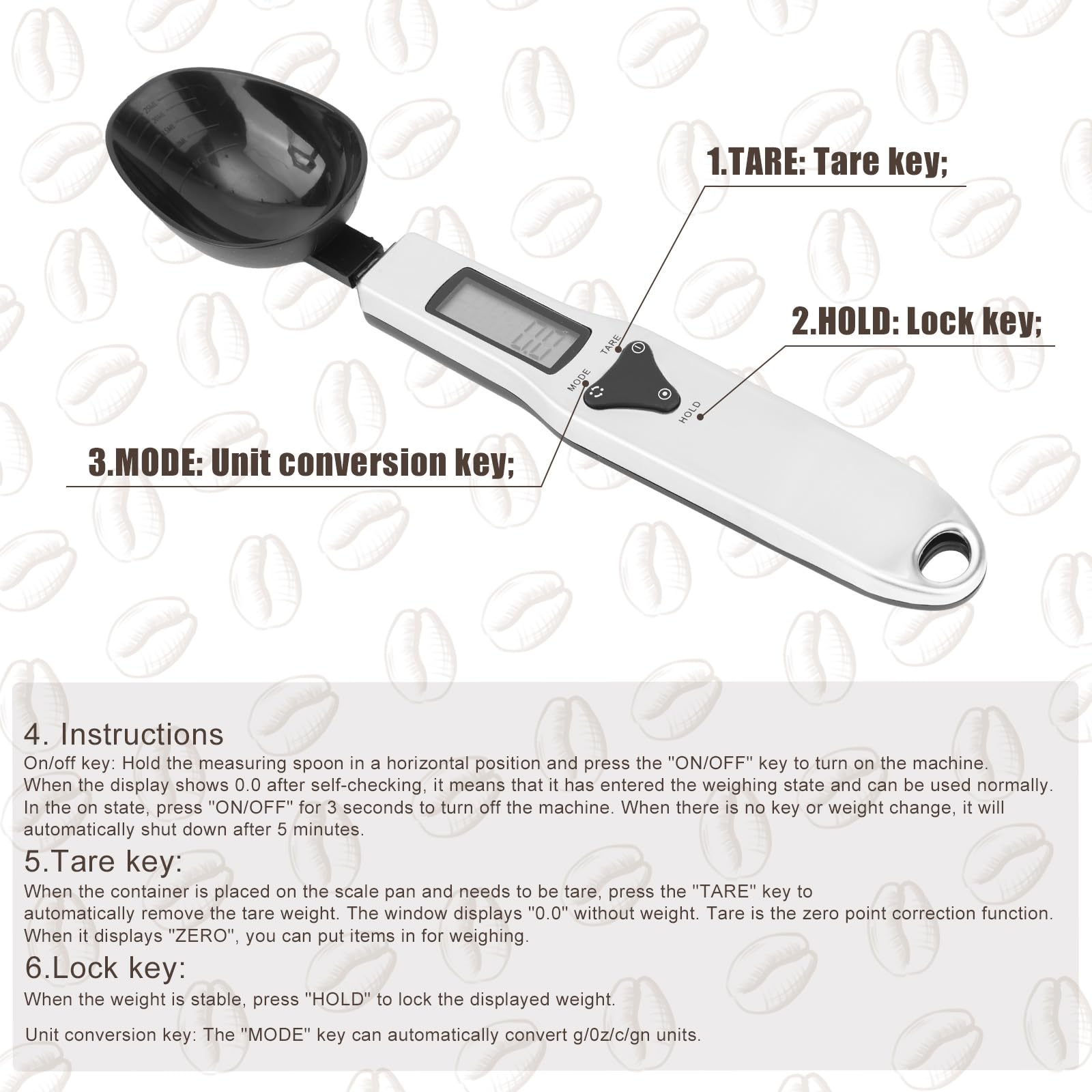 BTFO LCD readout enables quick checks during cooking and baking.