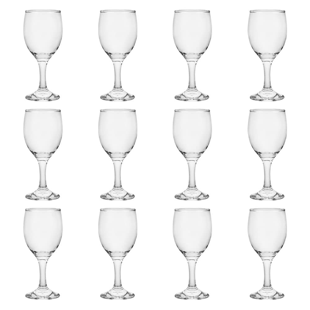 BTGLLAS 4oz clear wine glass from a 12-piece set for everyday entertaining.