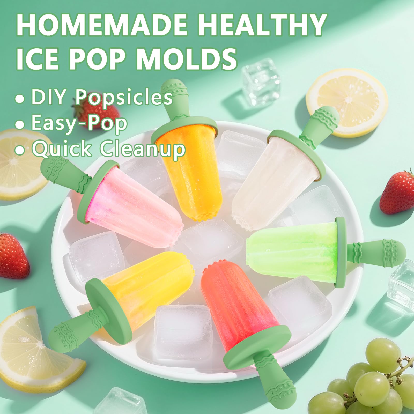 btrfe popsicle mold with leak-proof lid for mess-free storage