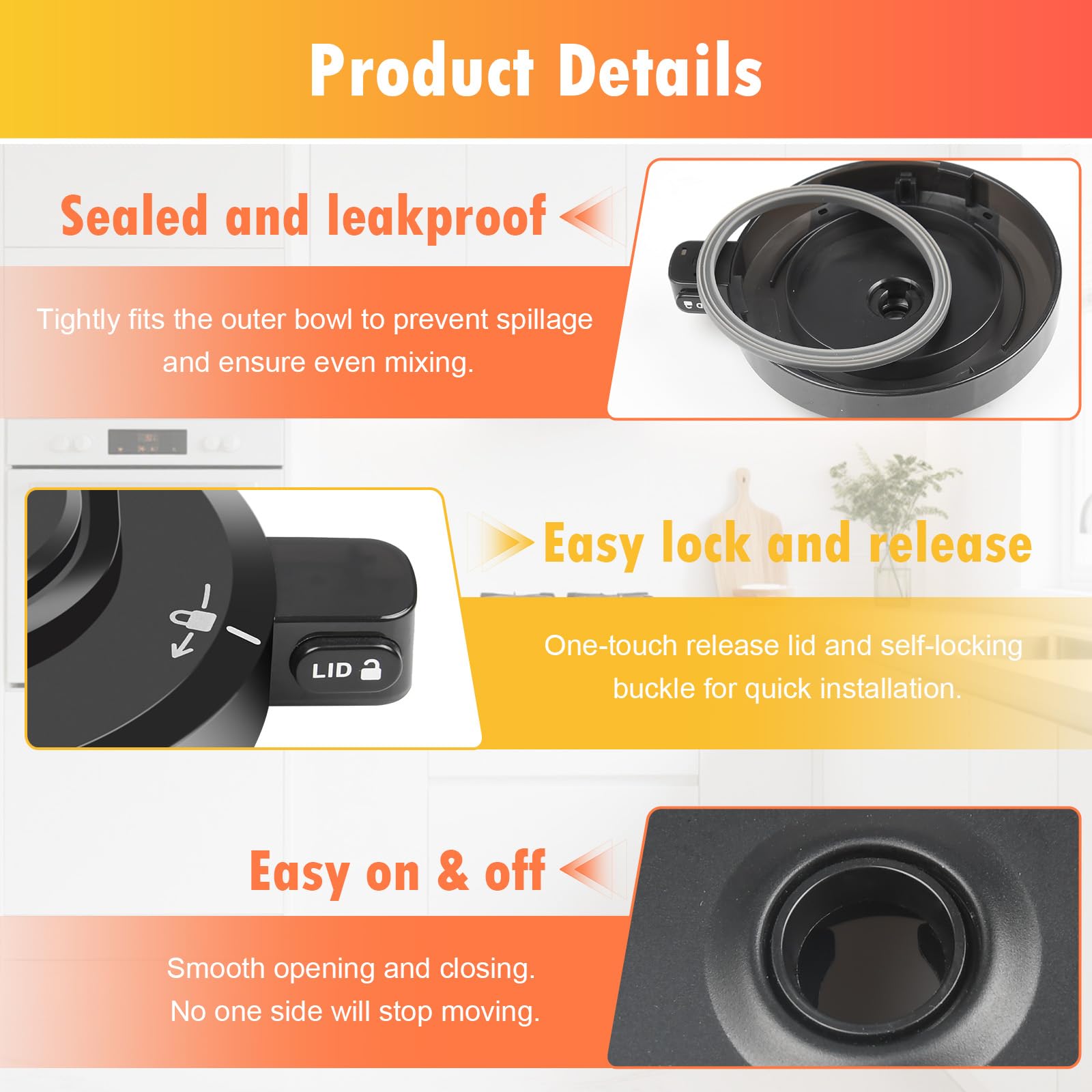 BTRSOLUS ABS outer lid durability withstands temperature changes and frequent use.