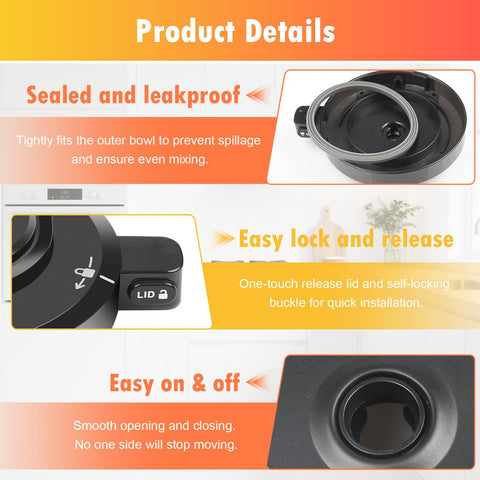 BTRSOLUS ABS outer lid durability withstands temperature changes and frequent use.