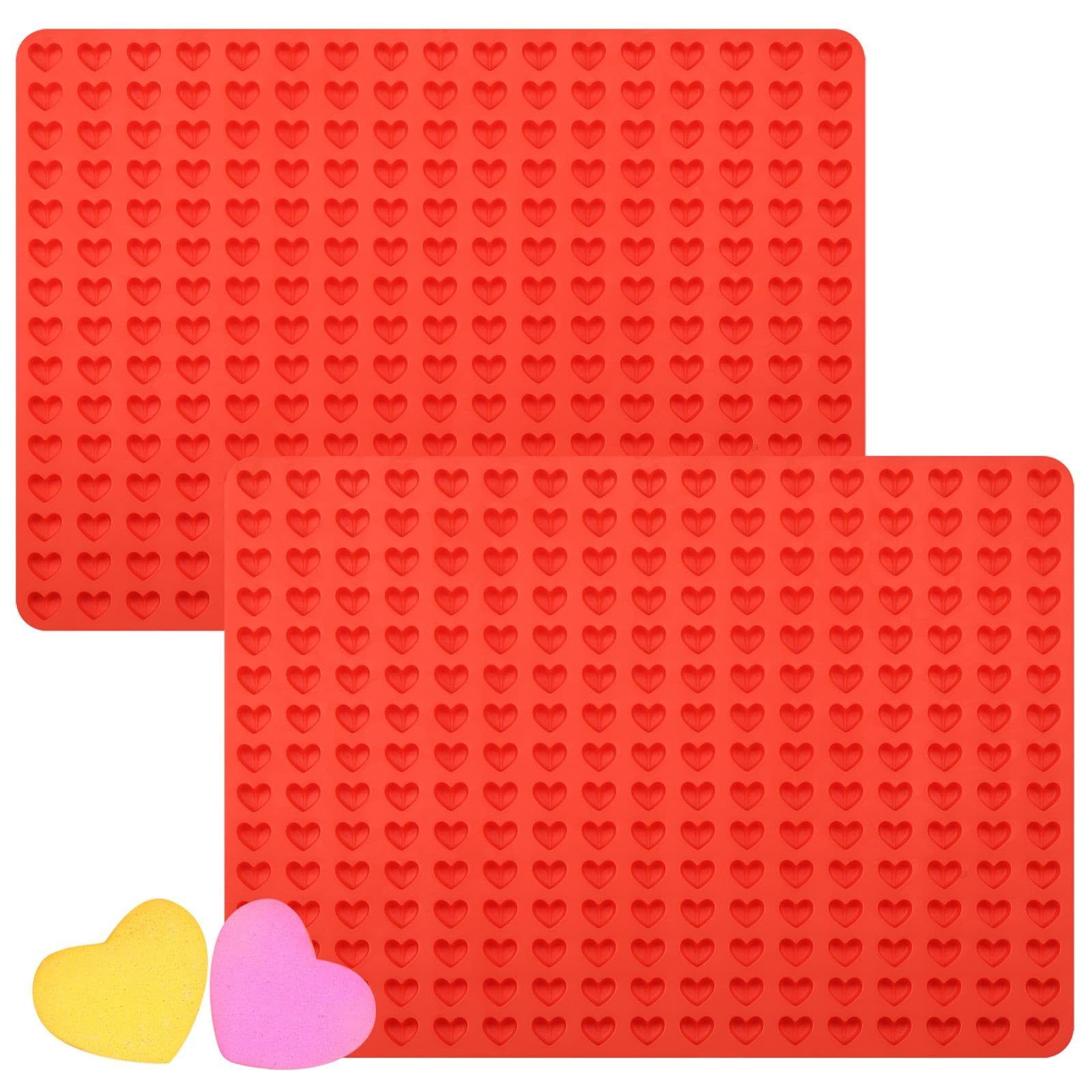 BTYMS mini heart mold with 255 cavities for chocolates and candies.