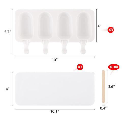 BTYMS silicone popsicle molds close-up showing flexible walls for easy release.