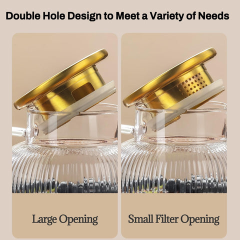 Buaic borosilicate glass construction handles temperature changes safely.