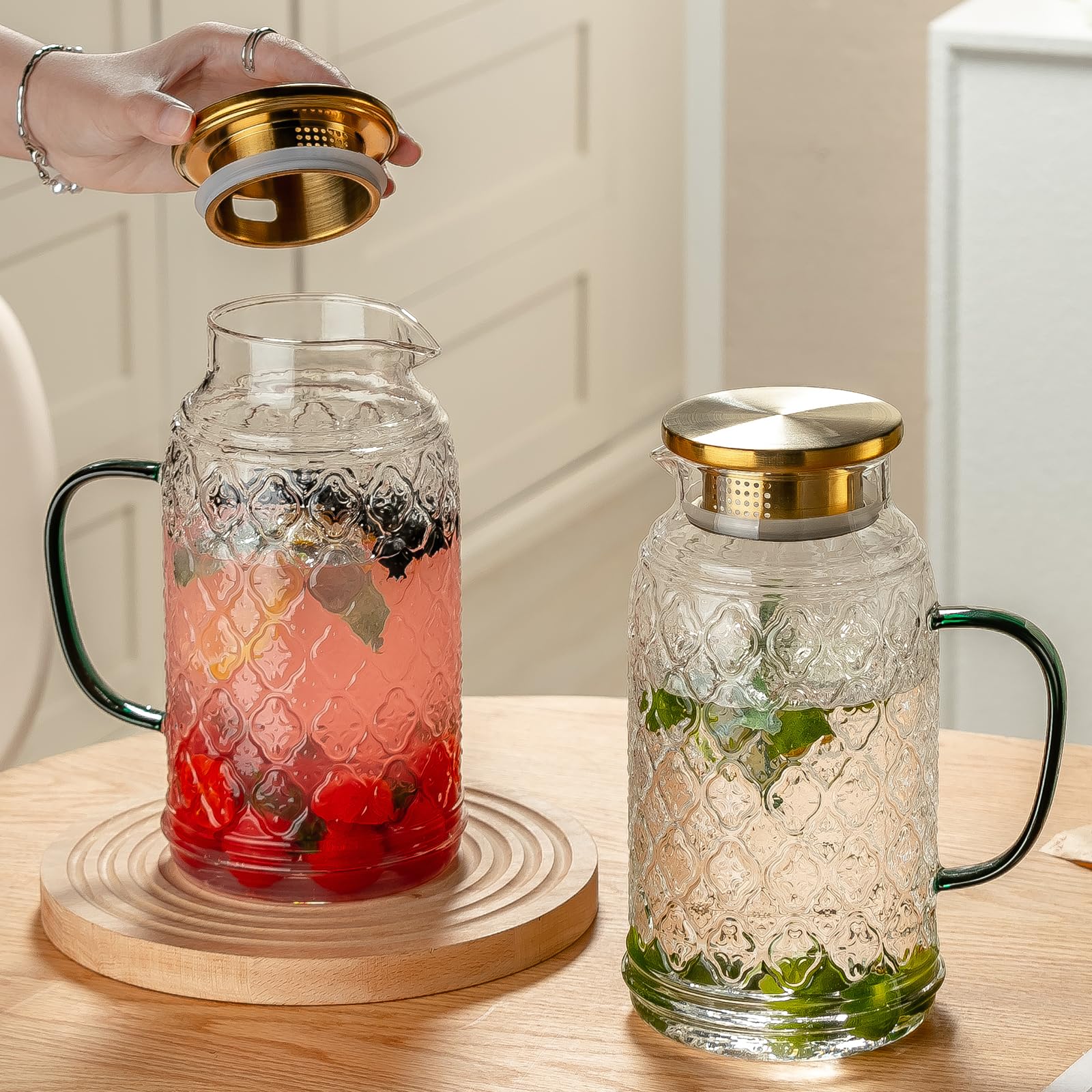 Buaic glass pitcher is dishwasher-safe for easy cleanup
