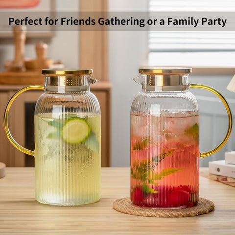Buaic pitcher lid with two openings for smooth pouring and filtration