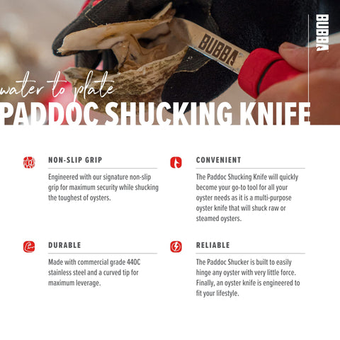 Durable 440C stainless steel blade for lasting shucking performance