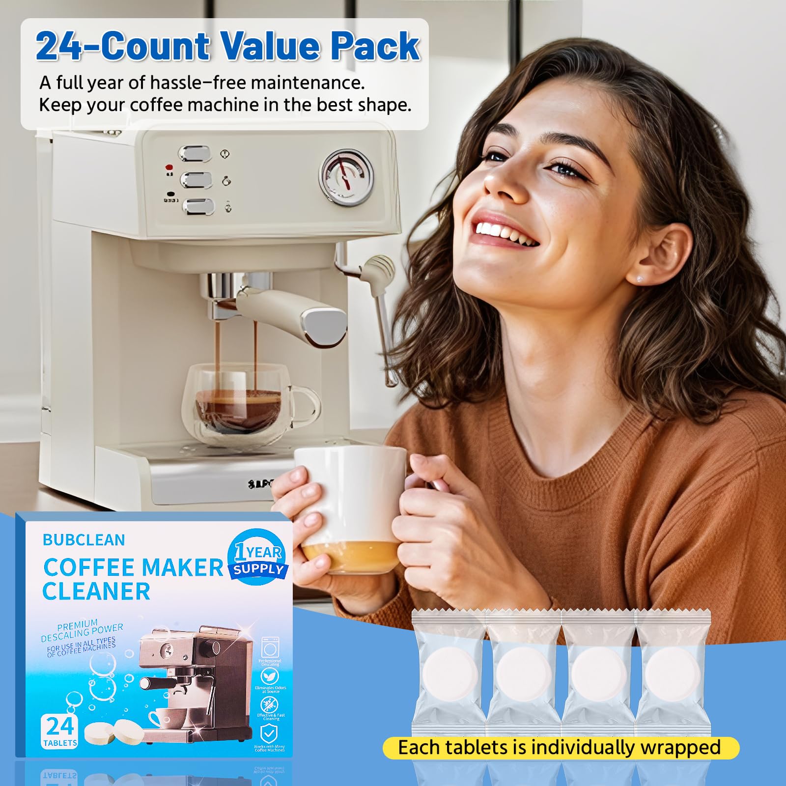 BUBCLEAN shows improved water flow after cleaning.