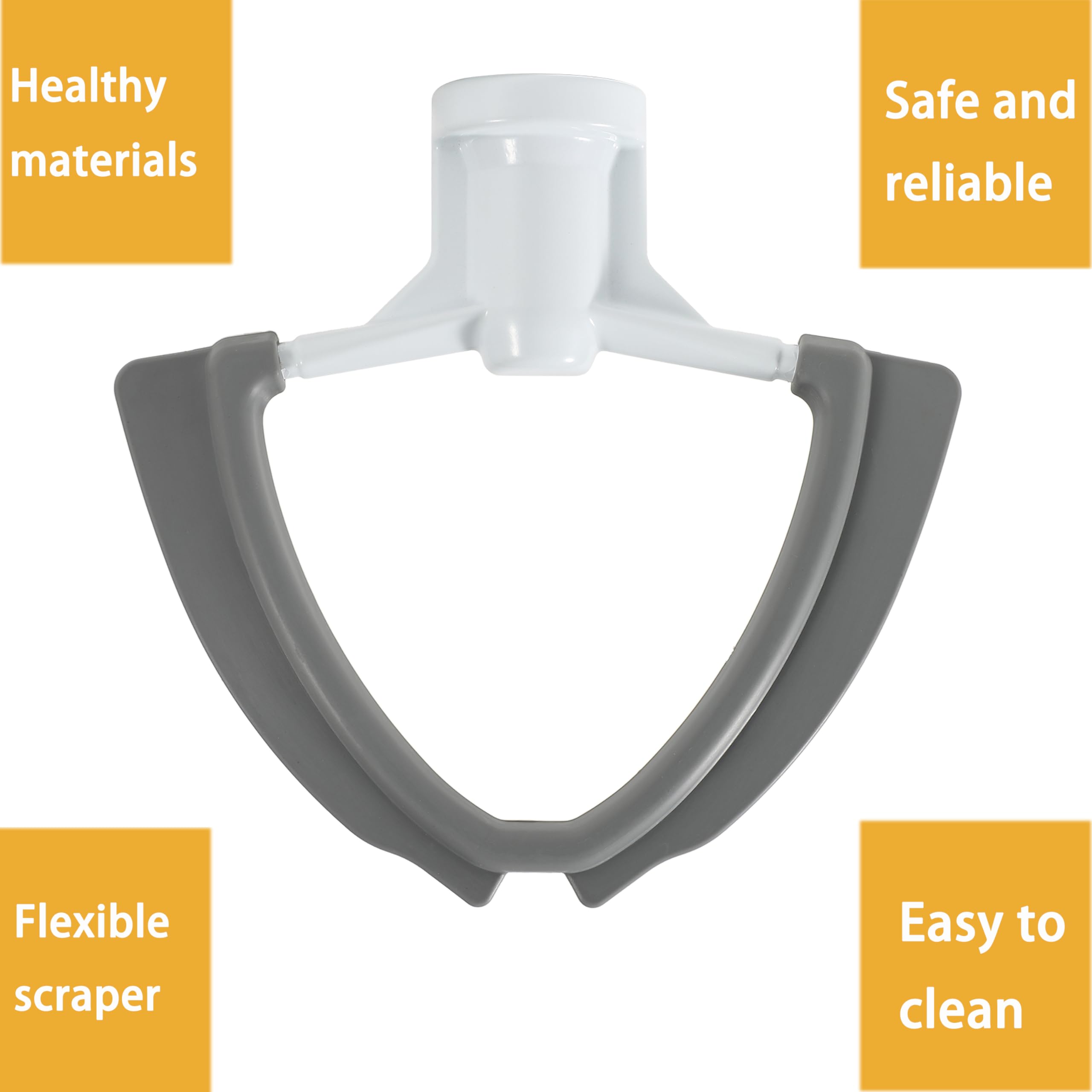 BUBOSPER butter and frosting work easier with dual silicone edges.