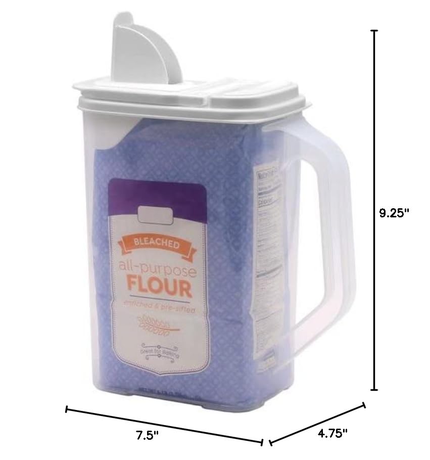 Buddeez 4qt flour sugar bin suitable for dry pantry storage.