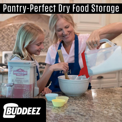 Buddeez BPA-free plastic construction for durable daily use in kitchens