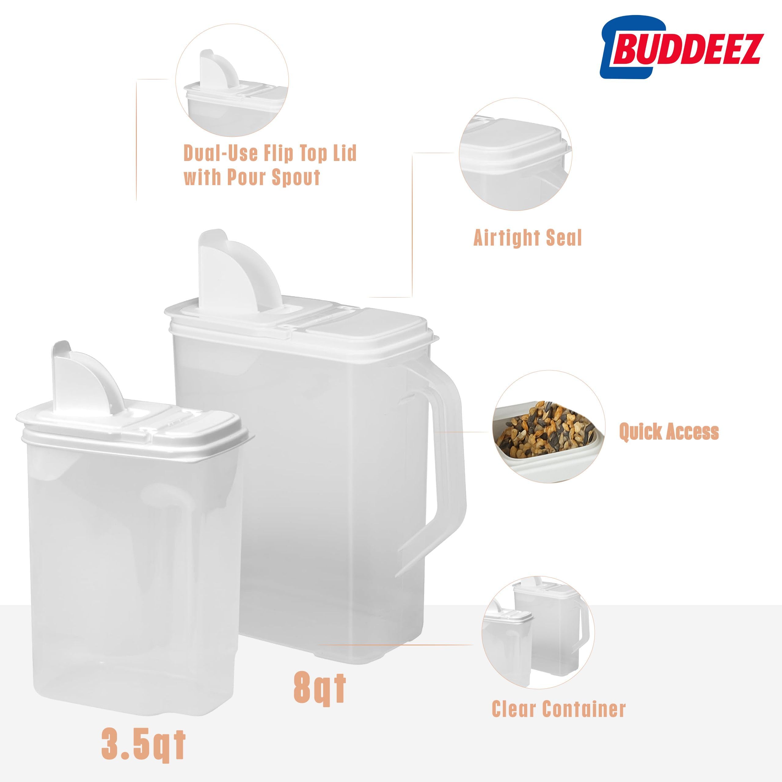 Buddeez BPA-free plastic ensures safe storage for dry pet foods.